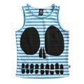 Littlehorn S14 Skull Face Tank Blue Stripe